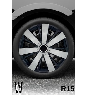 Honda Jazz 15 İnç Jant Kapağı (4 ADET) Siyah Gri C109