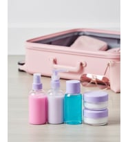5 Parça Şeffaf Seyahat Kozmetik Seti 30 ml