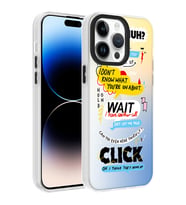 Apple iPhone 14 Pro Max Kılıf Desenli Zore Dragon Sert Kılıf Kelimeler