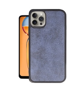 Apple İphone 14 Pro Max Kılıf Aras Deri Kapak - Lacivert