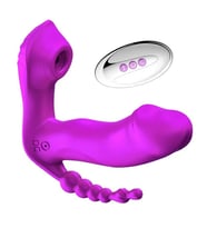 LilituShop USB Şarjlı Uzaktan Kumandalı Klitoris Emme Fonksiyonlu Çamaşır Altı Isıtmalı Teknolojik Vibratör