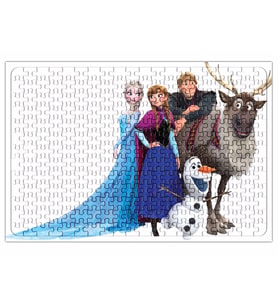 Elsa Kristoff Anna Olaf Film Frozen Puzzle 240 Parça Yapboz