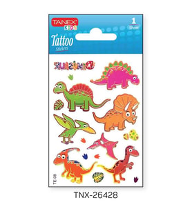 Tanex 7,5x10,5mm Dinazor Mini Tatoo Etiket TNX-26428