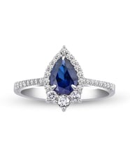1.10 Karat Safir Pırlanta Yüzük