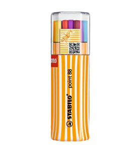 STABILO POİNT 88 TWIN PACK 20 RENK KEÇE UÇLU KALEM 8820-01