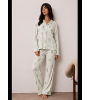 Night Kadın Düğmeli Kışlık Ev Pijama Takımı