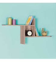 Adore Mobilya Dekoratif Duvar Rafı - Latte 100x50x18 cm (GxYxD)