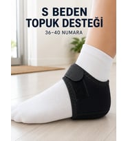 Topuk Koruyucu Destek Çorabı S Beden 36-40 Numara Cırtlı Esnek Tasarım