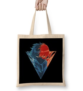 Todoroki Flame And Water Bez Çanta Uzun Saplı