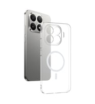 Xiaomi 15T Pro Kılıf Kablosuz Şarj ve Magsafe Destekli SlimSafe Premium Sert PC Silikon Kapak (Renksiz)
