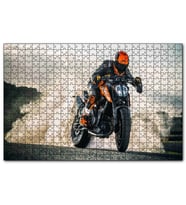 Cakapuzzle Yamaha Naked Motorsiklet ve Patinaj Dumanları  Puzzle Yapboz MDF (Ahşap) (120 Parça)