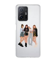 Xiaomi Mi 11T - 11T Pro Uyumlu Blackpink Tasarımlı Şeffaf Telefon Kılıfı