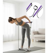 Pilates Bar Direnç Aleti Duruş Geliştirici ve Kas Güçlendirici