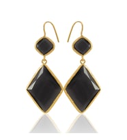 Kadir Jewellery 22 Ayar Altın Kaplama Kadın Sallantılı Küpe -El İşçiliği Ve Hipoalerjenik Küpe