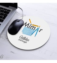 Kişiye Özel Mimar Temalı Yuvarlak Mousepad