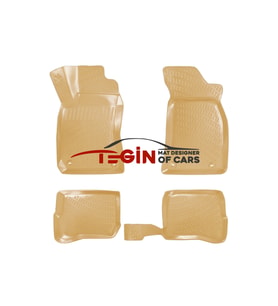 Audi A4 B5 1995-2001 3D Havuzlu Paspas Bej (Çok Renkli)