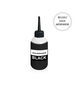 CANON/HP Uyumlu 100 ML. Muadil Siyah Gıda Mürekkep