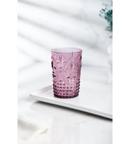 Akrilik Mürdüm Tekli Kısa Bardak & Su Meşrubat Kahve Yanı Bardağı 400 ml ( Cam Değildir )