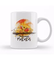 Hakuna Matata No Worries Watercolor Kupa Bardak Porselen