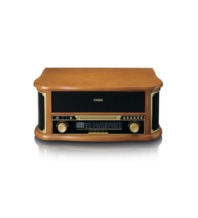 Lenco Classic Phono TCD-2551 Retro Pikap Bluetooth USB Radyo CD Kaset AHŞAP Plak Çalar