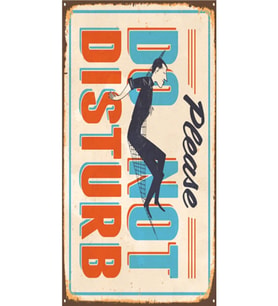 Do Not Disturb – Rahatsız Etmeyin - Retro Ahşap Poster – Özel Koleksiyon – Hbb