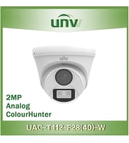 UNV 2MP DOME 28MM UAC-T112-F28-W IR ANALOG KAMERA COLOURHUNTER