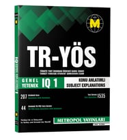 TR-YÖS GENEL YETENEK (IQ)-1 (KONU ANLATIMLI-ÖRNEK ÇÖZÜMLÜ)
