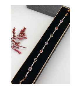Çelik Kadın Bileklik Xuping Her Kombine Uygun! Rose Bakır Renk 17+2 Cm kutulu Renk Atmaz
