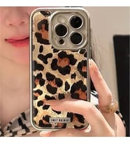 Coverzone iPhone 12 Pro ile Uyumlu Leopar Desenli ?effaf K?l?f Parlak ve ??k Tasar?m Darbe Emici Koruma 2mm Kamera Korumal? Arka Kapak No 2