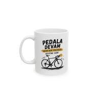 Pedala Devam Temalı Porselen Kupa Bardak – Bisiklet Tutkunlarına Özel Motivasyon Tasarımı
