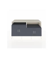 Kronos Konsol 4 Raflı 4 Kapaklı 176x59x99 Aytaşı-Antrasit