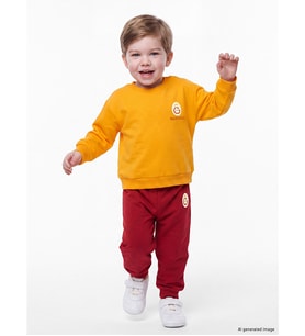 LCW baby Turuncu Galatasaray Baskılı Erkek Bebek Eşofman Takım