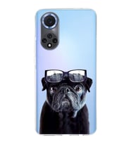 PrintiFy Huawei Nova 9 ile Uyumlu 1mm Slim Fit Köpek 3 050f Baskılı Şeffaf  Kılıf