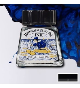 Winsor & Newton Drawing Ink Çizim Mürekkebi 660 Ultramarine 