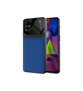 Samsung Galaxy M51 Uyumlu Kılıf Zore Emiks Kapak (Lacivert)