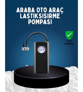 Elektrikli Hava Kompresörü Type-C USB Şarjlı Çok Fonksiyonlu Lastik Pompası