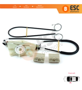 VW Touareg MK1 7L Porsche Cayenne 9PA 955 957 2002-2010 7L0837461 İçin Ön Sol Cam Kriko Tamir Seti
