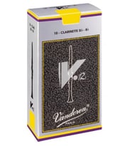 Vandoren Cr1935+ V12 Bb Klarnet Kamışı No: 3.5+ (profesyonel) - 10'lu Kutu  3.5 Ve 4.0 Arasındaki Hassas Direnç Dengesi, Zengin Harmonik İçerik Ve Maksimum Kontrol  Uyum: Tüm Standart Sib (bb) Klarnet Bekleri