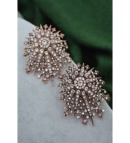 STONEAGE Küpe Zirkon Taşlı (Rose)