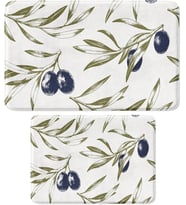 Banyo Paspası, 2li Set Banyo Halısı Kaymaz Taban, Makinede Yıkanabilir