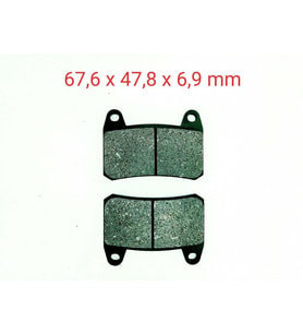 ÖN FREN DİSK BALATASI FA658 BENELLİ BN251 TNT25 TNT250 TNT249-S TRK251 TAKIM