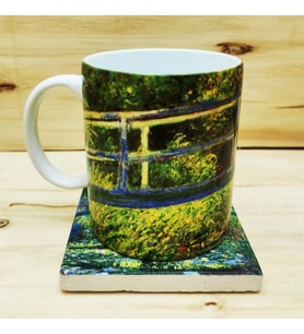 Claude Monet Set 8 - Kupa-Traverten Bardak Altlığı 1