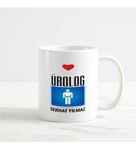 Ürolog Kupa Bardak (1. Tasarım) (Beyaz)