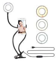 LED Halka Işık, Tripodlu Selfie Lambası, Esnek Kollu