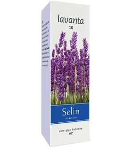 Selin Lavanta Parfümlü Kolonya 180ml. (Cam Şişe) (Y. Mor)