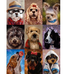 Nova 1000 Parça Sevimli Köpekler Kolajı Puzzle