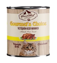 ProChef 24 Adet Gourmet's Choice Yetişkin Kedi Maması  415 Gr Tavuk Etli Konserve Yaş Mama