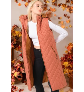 Z6718 DEWBERRY BAYAN YELEK-CAMEL