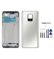 Xiaomi Redmi NOTE 9S FULL Kasa Arka Kapak Takım BEYAZ - TAMİR SETİ