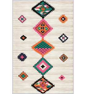 Eliana Home Baskılı, Yıkanabilir Kaymaz Taban Salon Halısı LNA1534-HK142 100x150 cm (Bej)